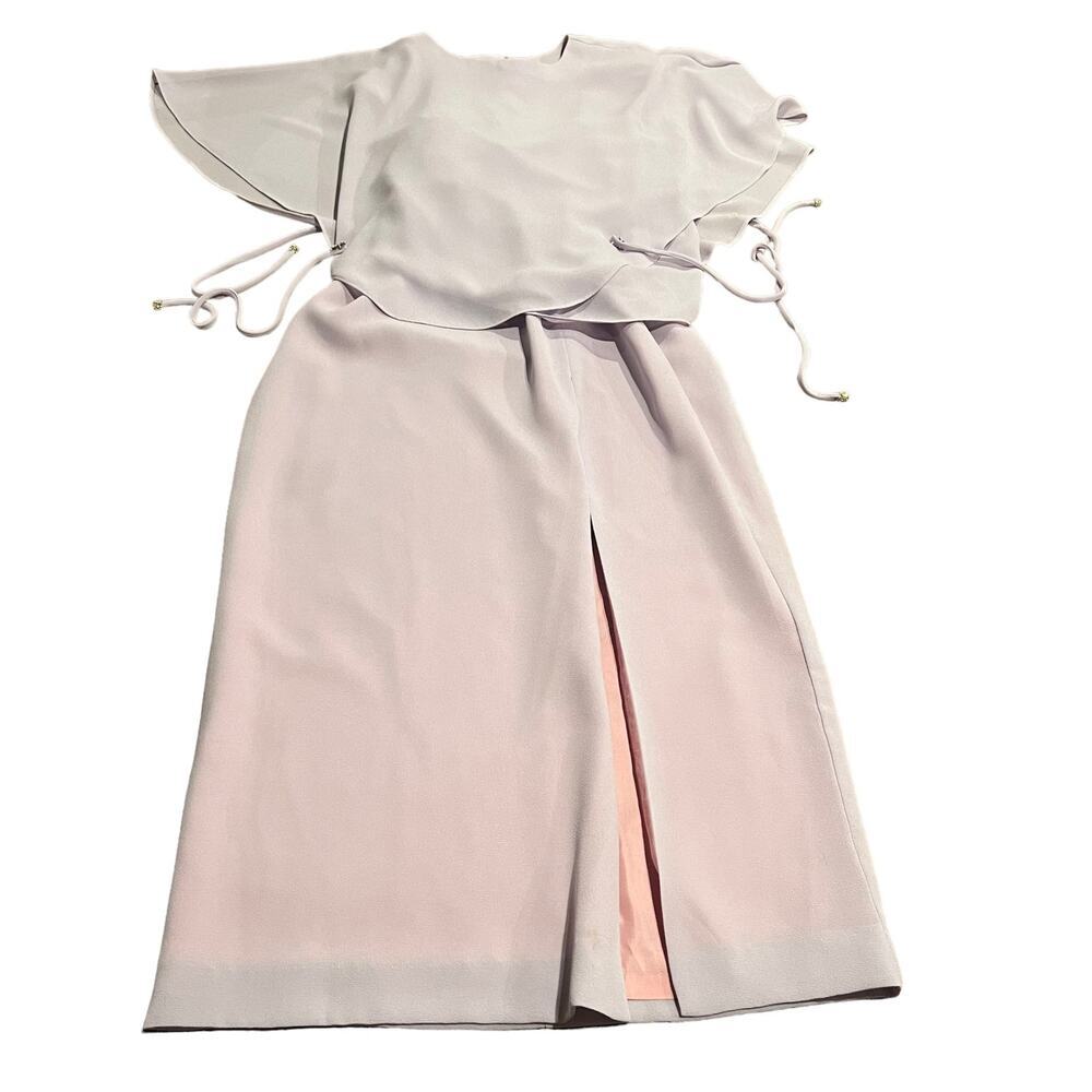 Vintage Julian Wilder By Ann Hobbs Violet Maxi Blouse & Skirt Set Size 12